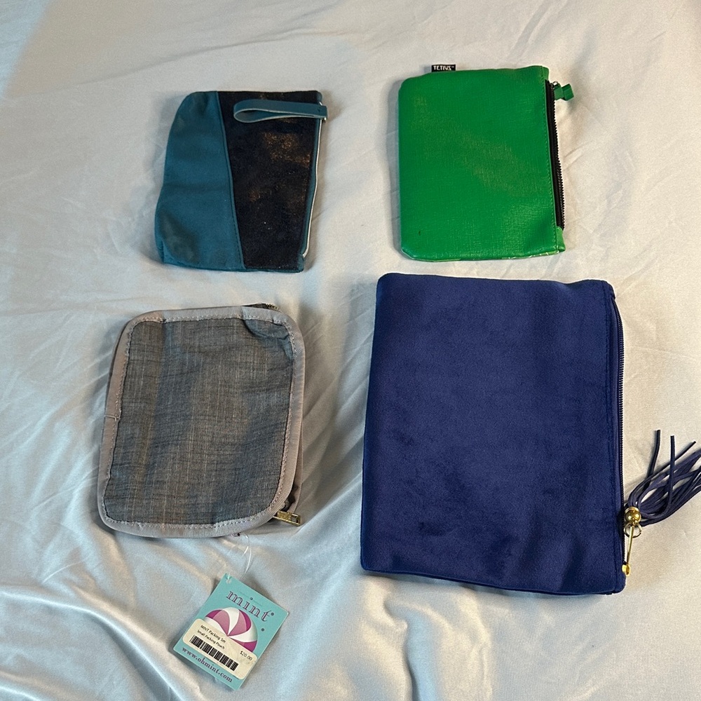Set of Colorful Pouches